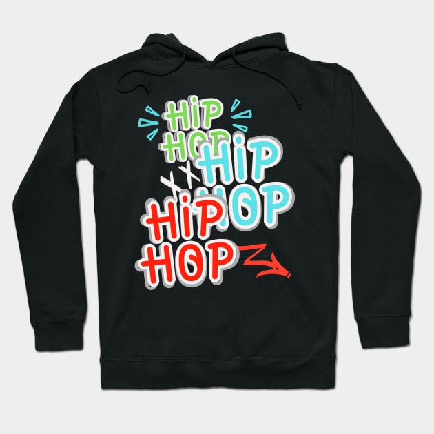 Hip Hop Graphic Hoodie by Southern Borealis